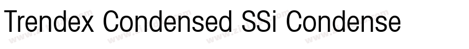 Trendex Condensed SSi Condensed字体转换